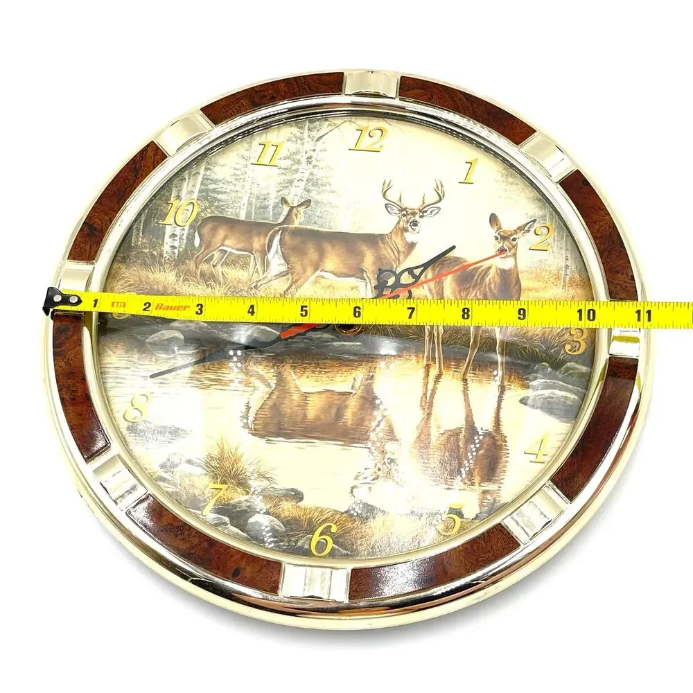 Tranquil Waters Deer Wall Clock by Rosemary Millette 12